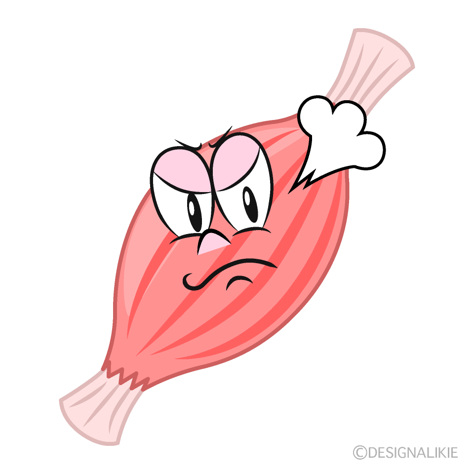 Angry Muscle Cartoon Character Image