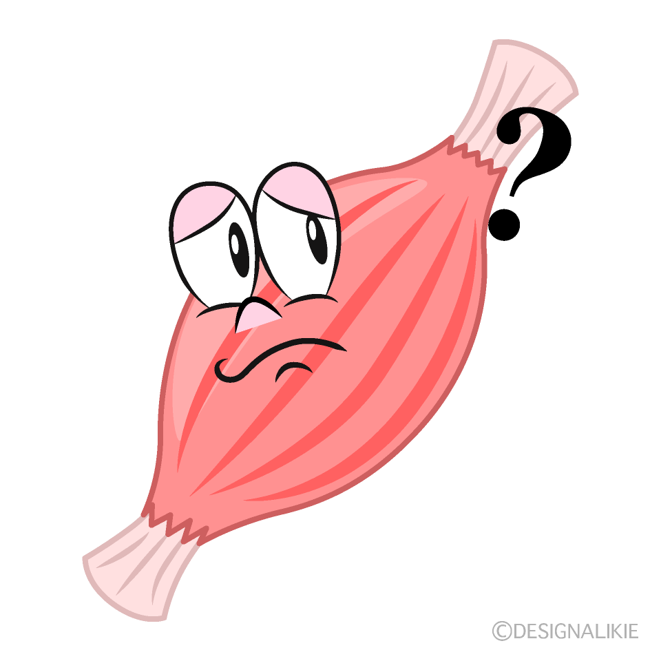 Thinking Muscle Cartoon Character Image