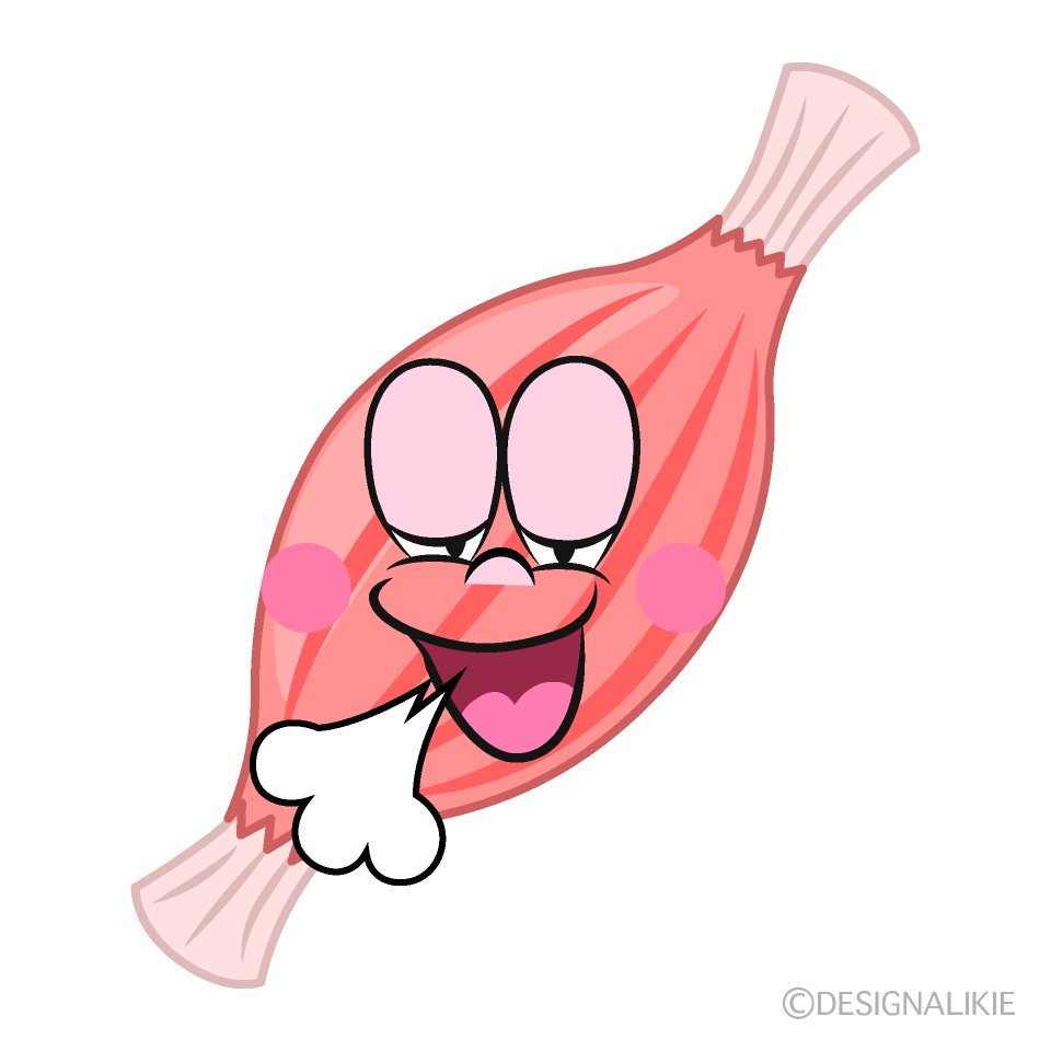 Relaxing Muscle Cartoon Character Image