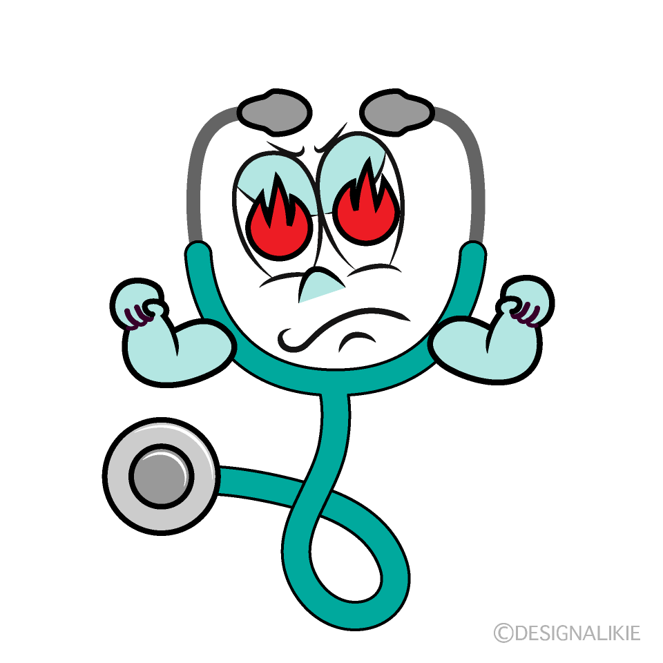 Enthusiasm Stethoscope Cartoon Character Image