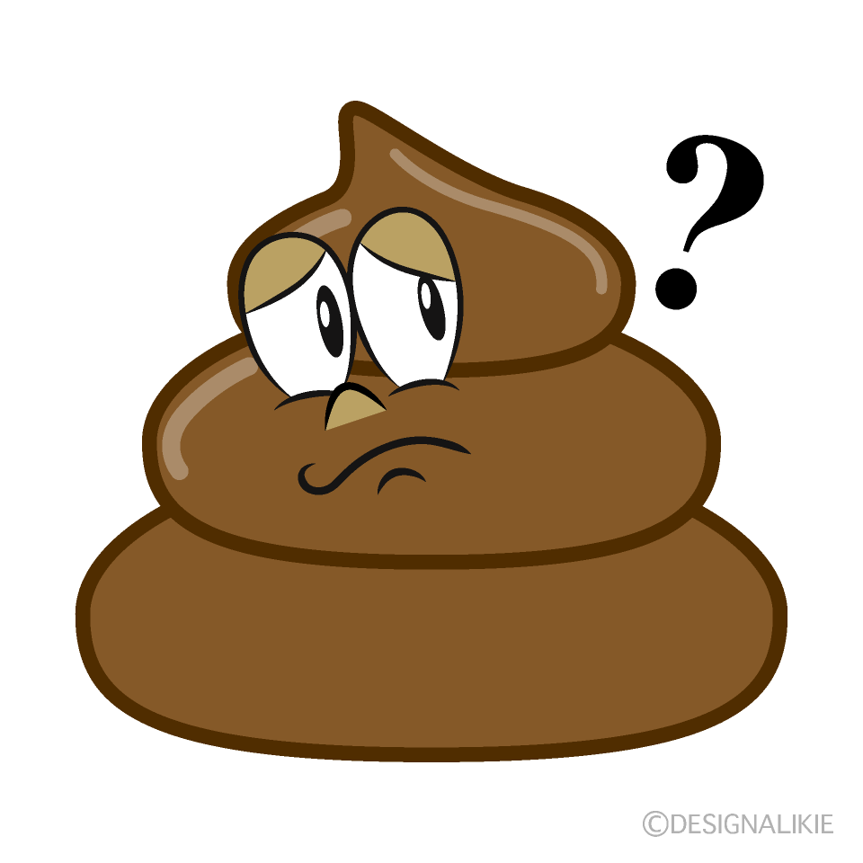 Thinking Poop Cartoon Character Image