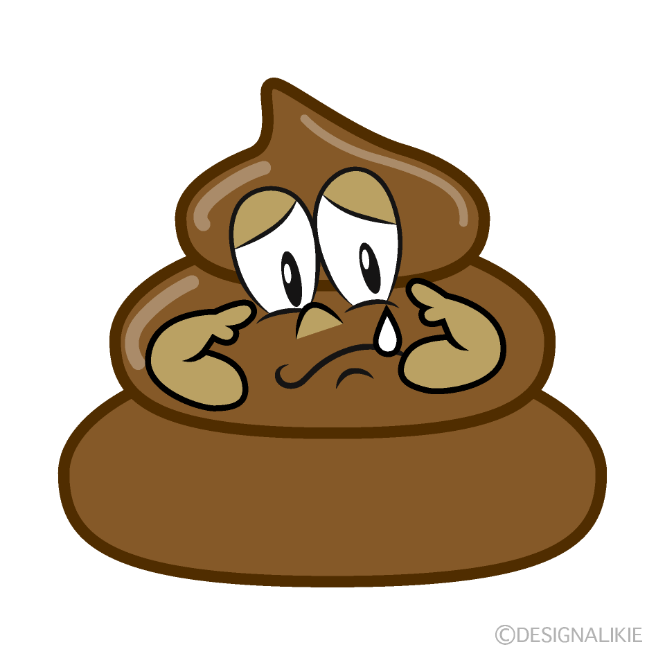 Sad Poop Cartoon Character Image