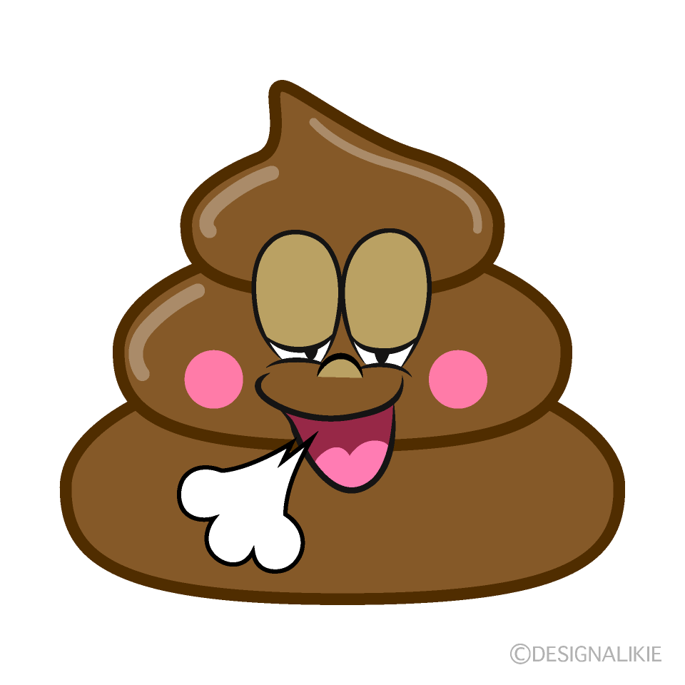 Relaxing Poop Cartoon Character Image