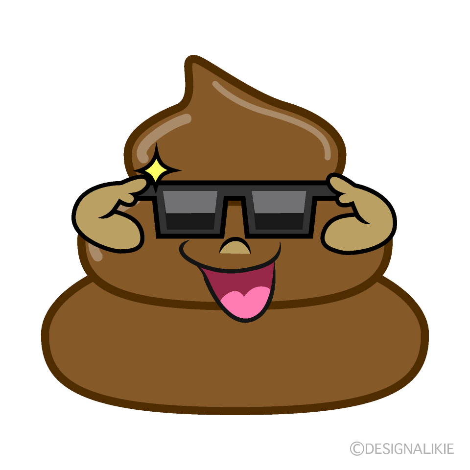 Cool Poop Cartoon Character Image