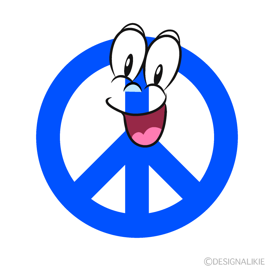 Surprising Peace Cartoon Character Image