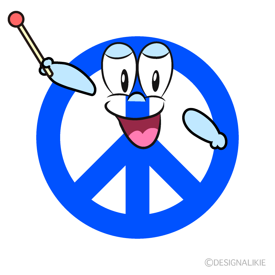 Speaking Peace Cartoon Character Image