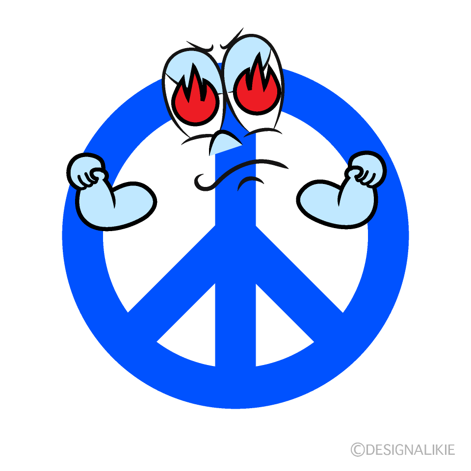 Enthusiasm Peace Cartoon Character Image