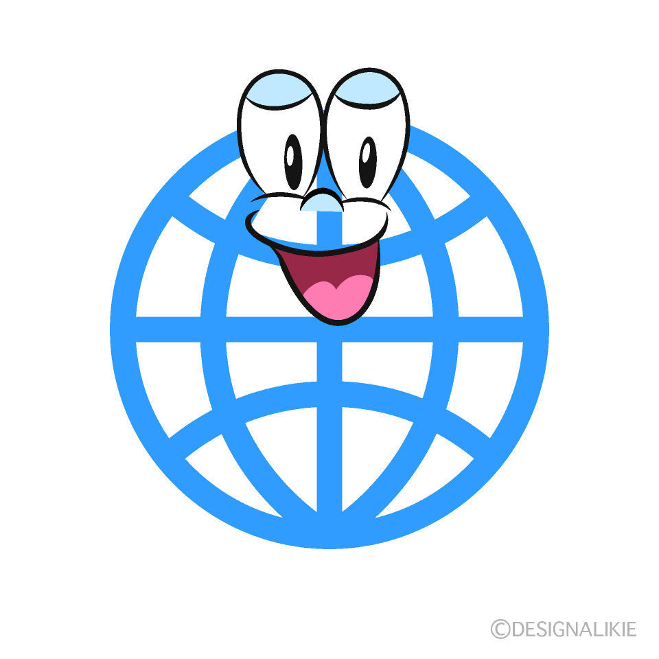 Smiling Global Cartoon Character Image