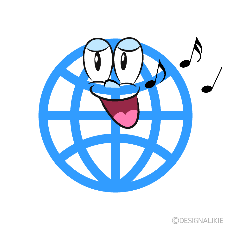 Singing Global Cartoon Character Image