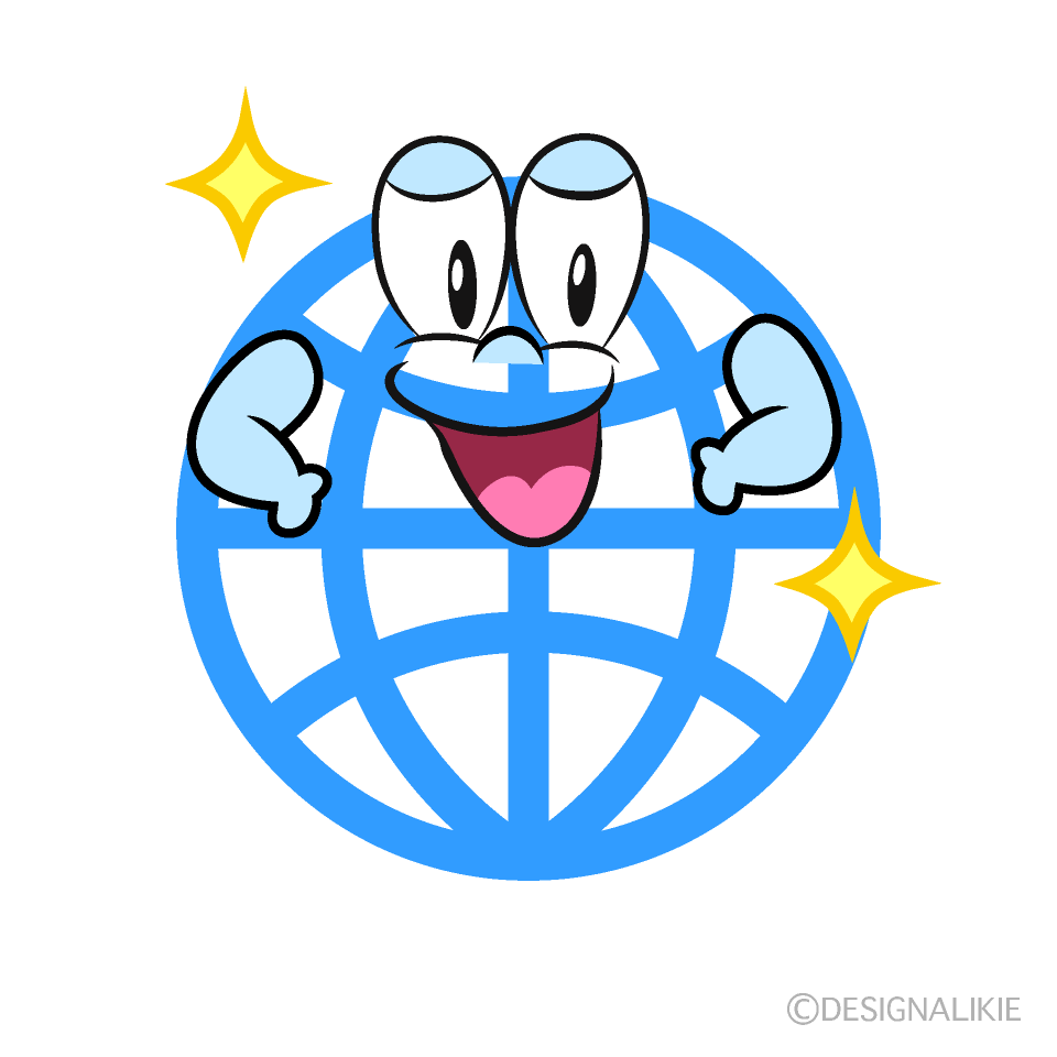 Glitter Global Cartoon Character Image