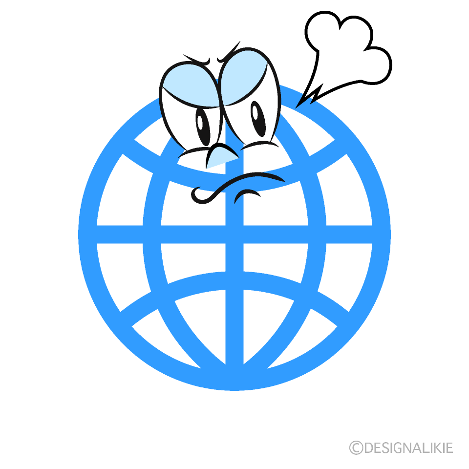 Angry Global Cartoon Character Image