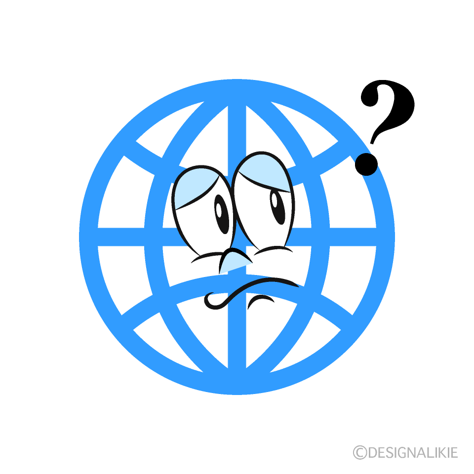 Thinking Global Cartoon Character Image