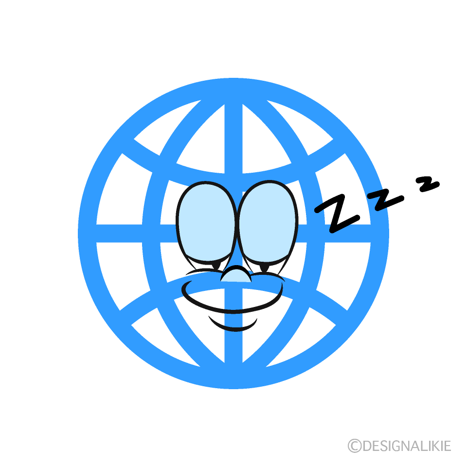 Sleeping Global Cartoon Character Image