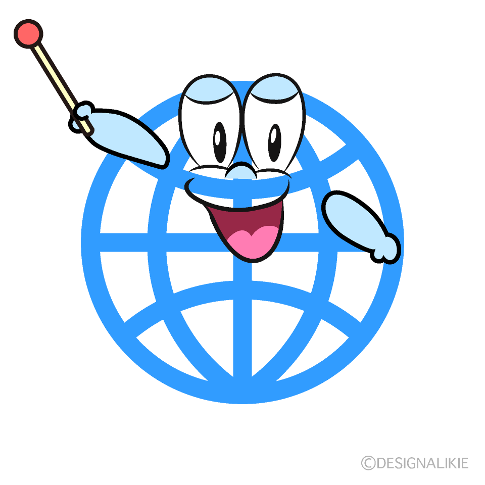 Speaking Global Cartoon Character Image