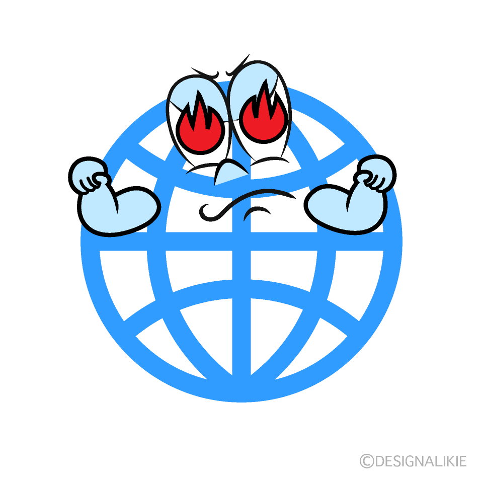 Enthusiasm Global Cartoon Character Image