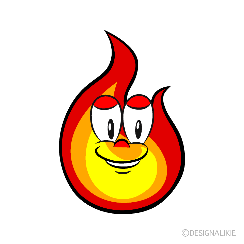 Flame Cartoon Character Image