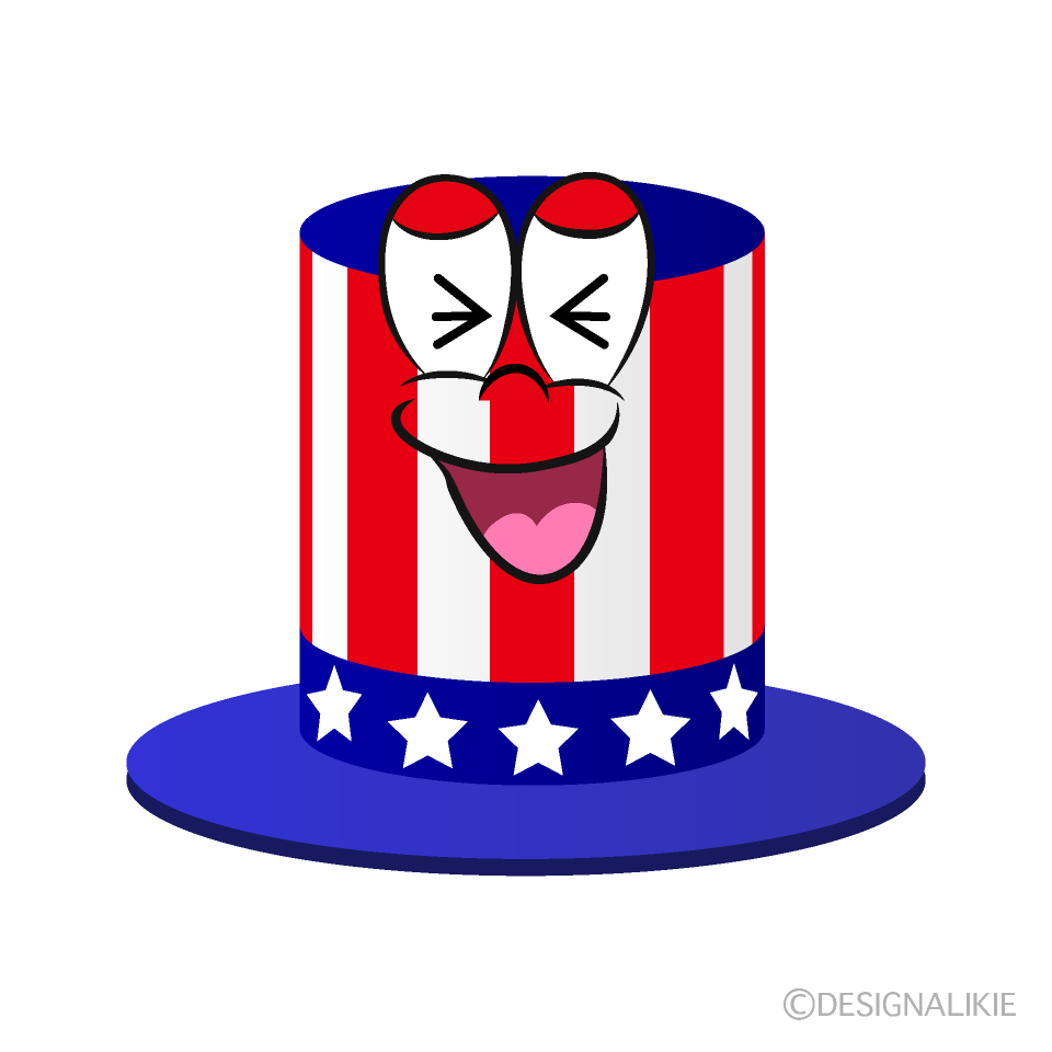 Laughing Independence Day Cartoon Character Image