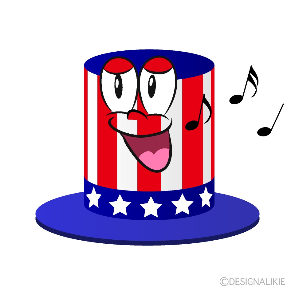 Singing Independence Day Cartoon Character Image