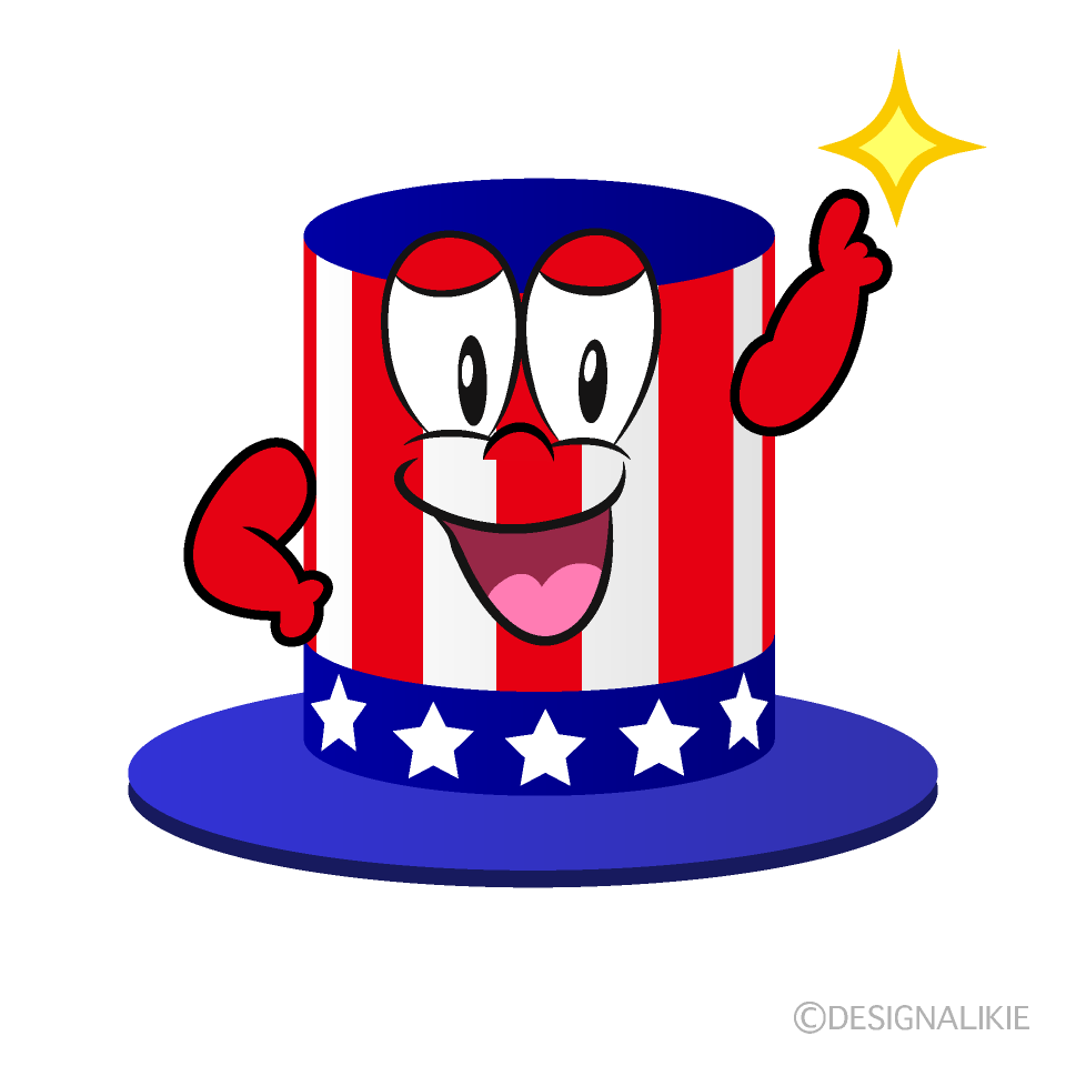 Posing Independence Day Cartoon Character Image