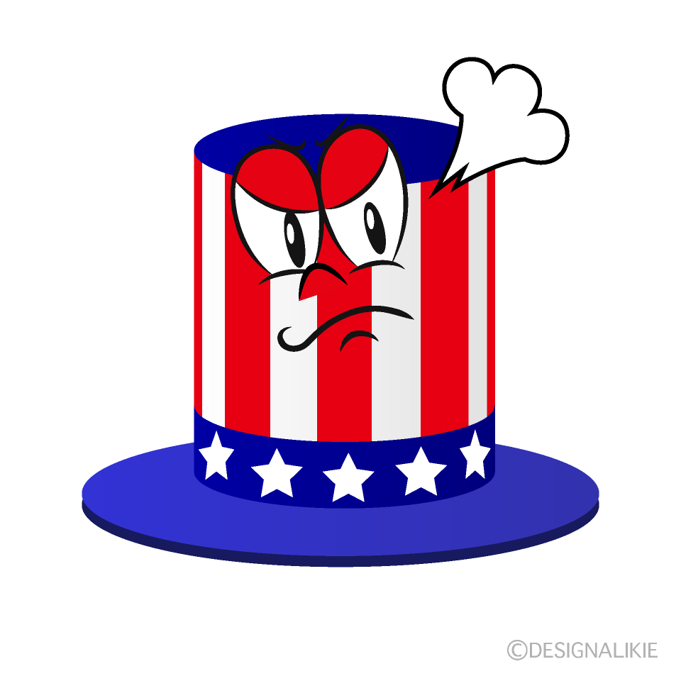 Angry Independence Day Cartoon Character Image