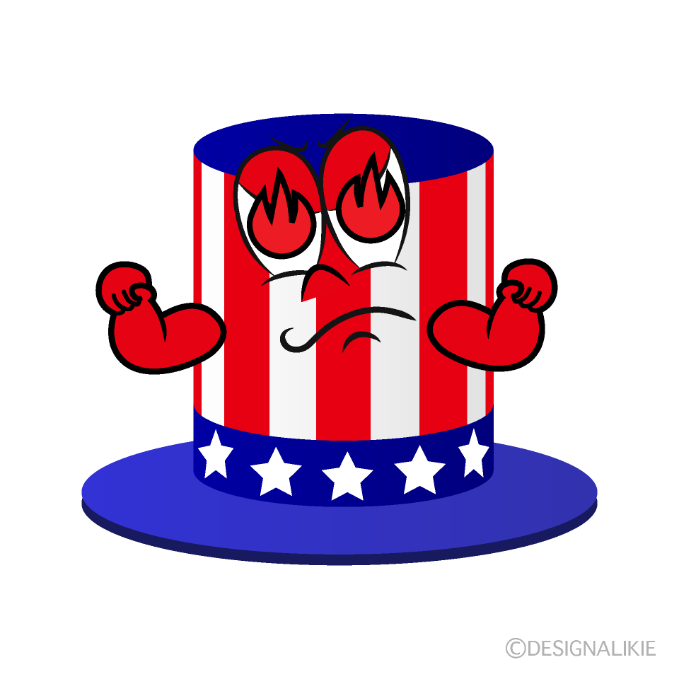 Enthusiasm Independence Day Cartoon Character Image