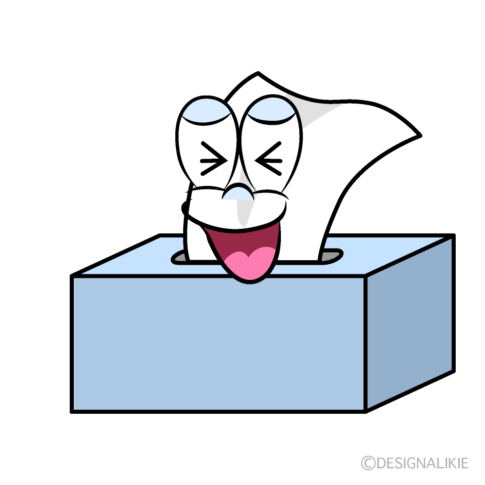 Laughing Tissues Cartoon Character Image