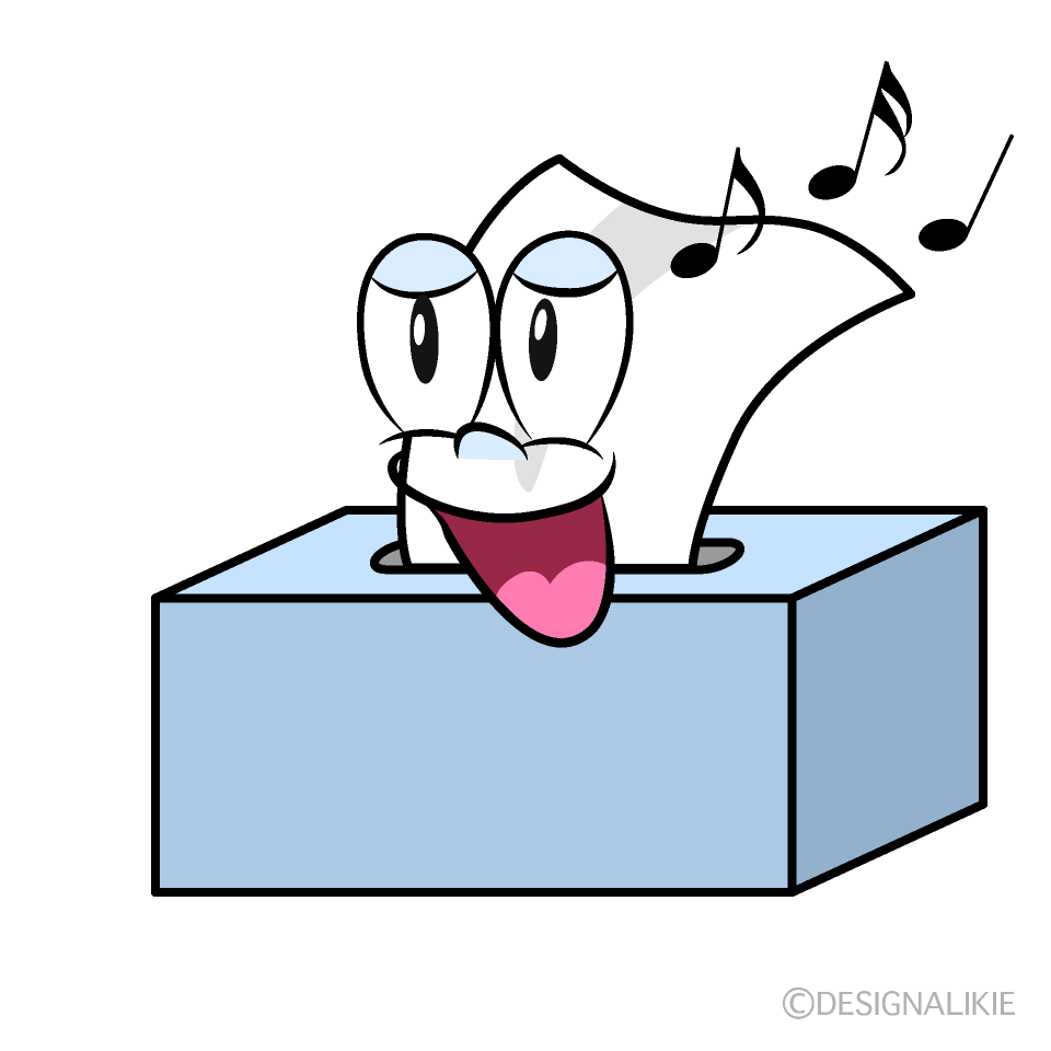 Singing Tissues Cartoon Character Image