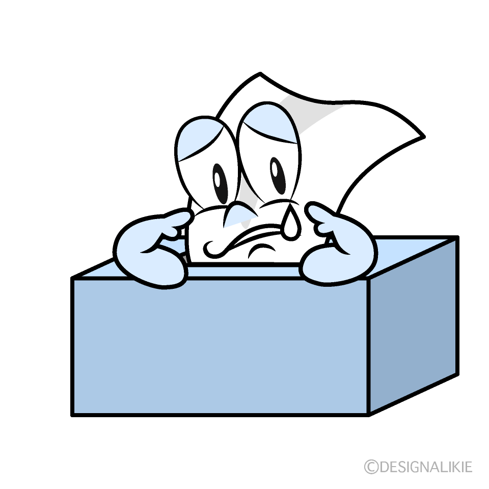 Sad Tissues Cartoon Character Image