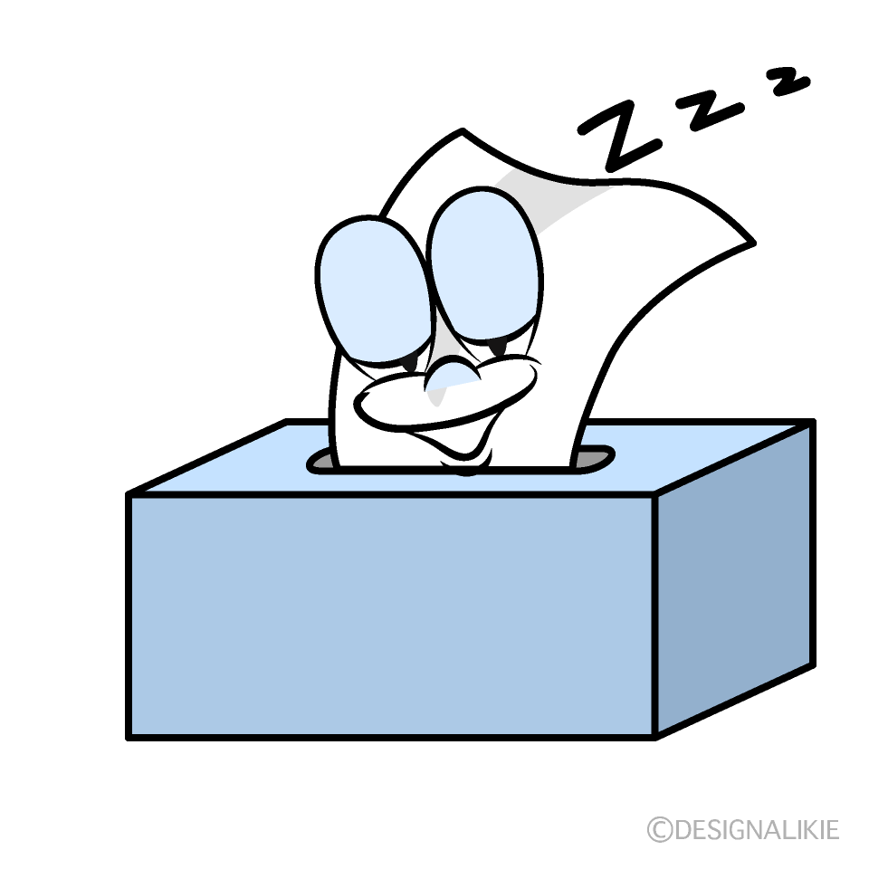 Sleeping Tissues Cartoon Character Image