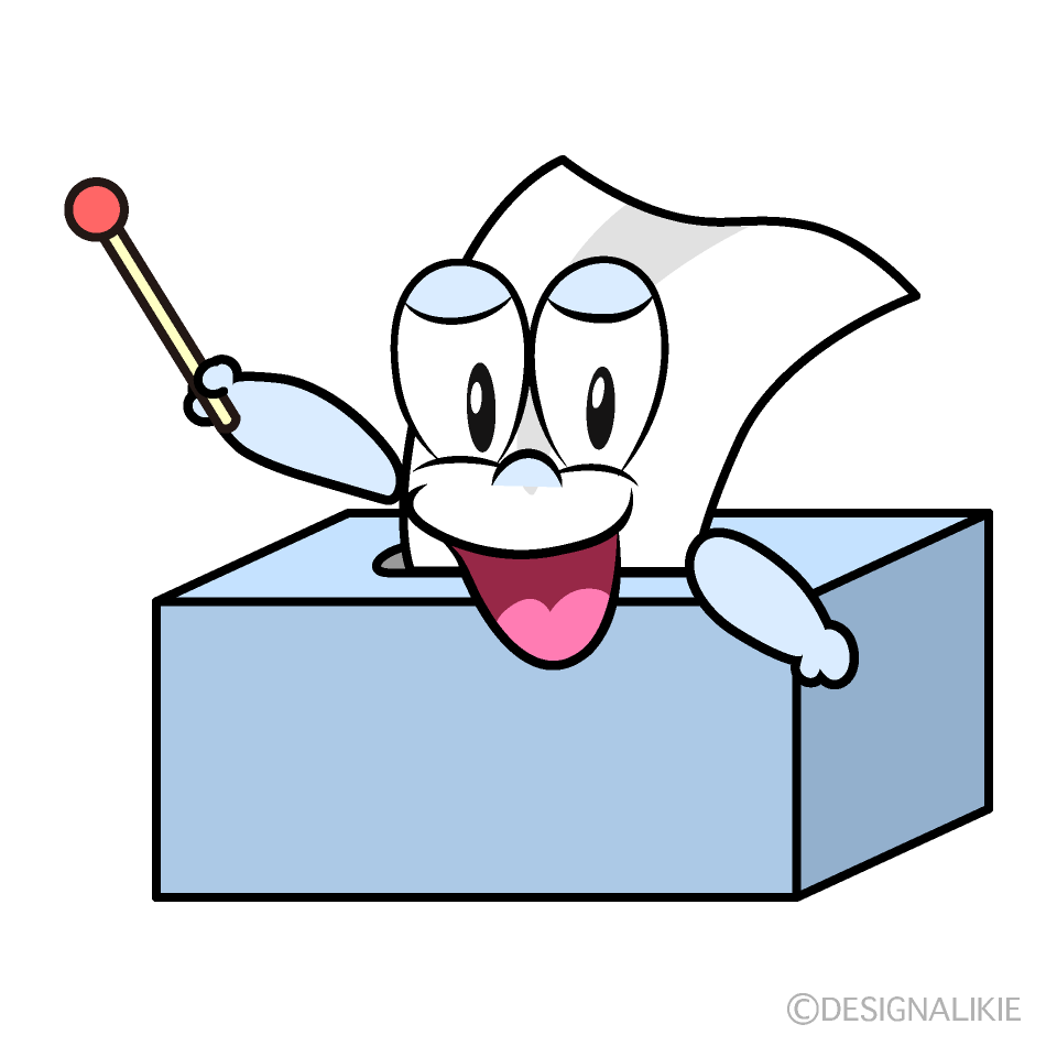 Speaking Tissues Cartoon Character Image