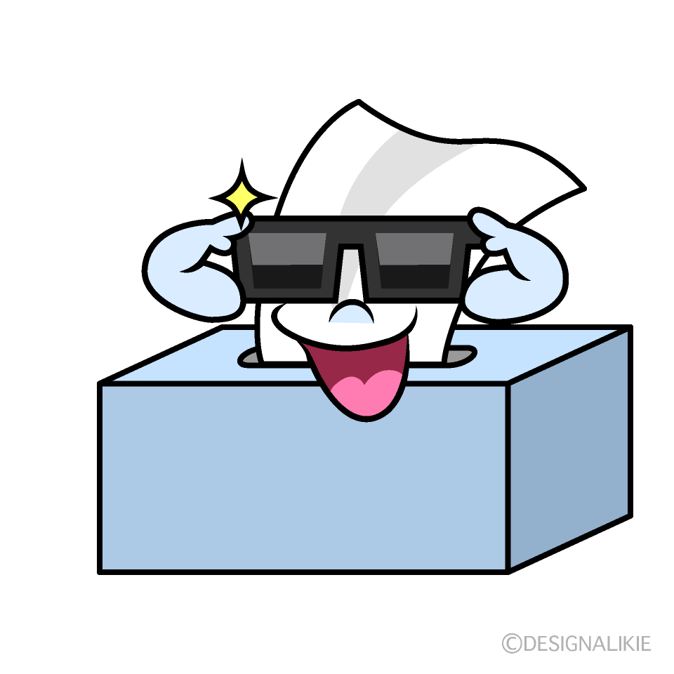 Cool Tissues Cartoon Character Image