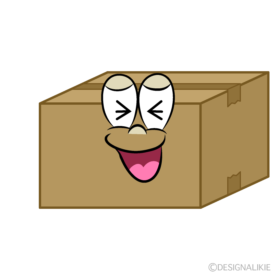 Laughing Box Cartoon Character Image