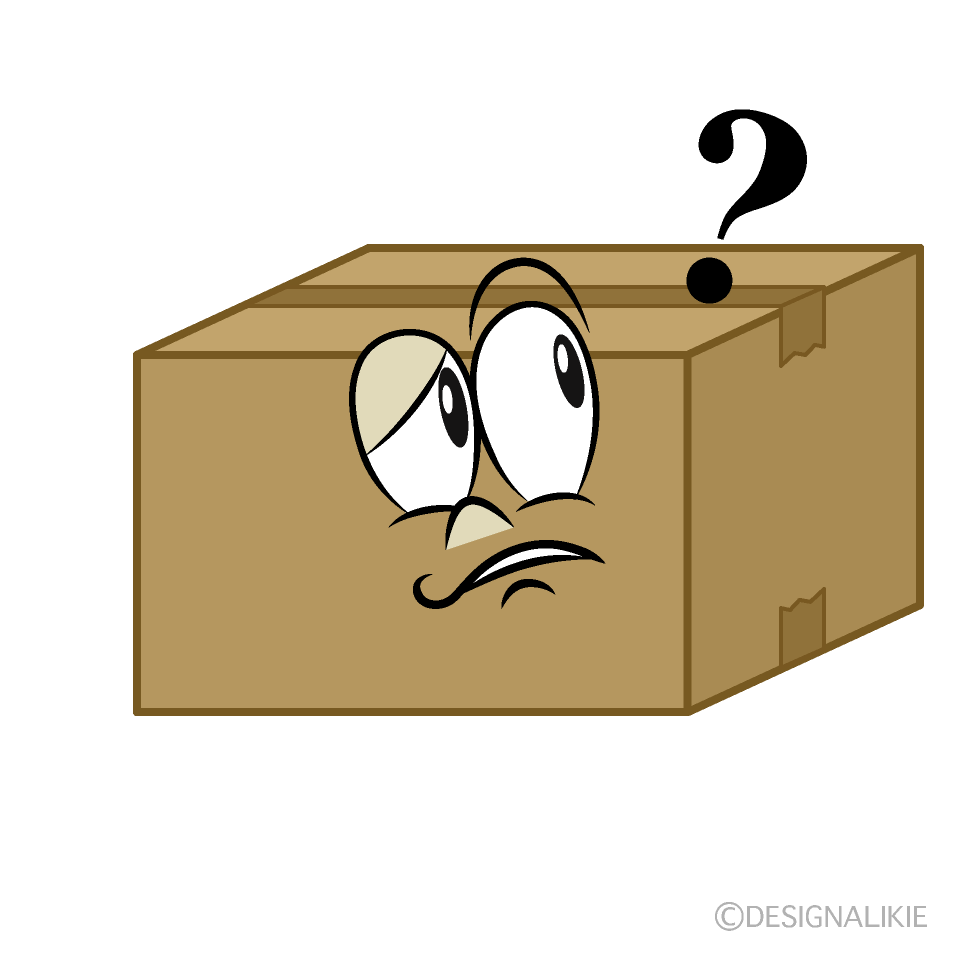 Thinking Box Cartoon Character Image