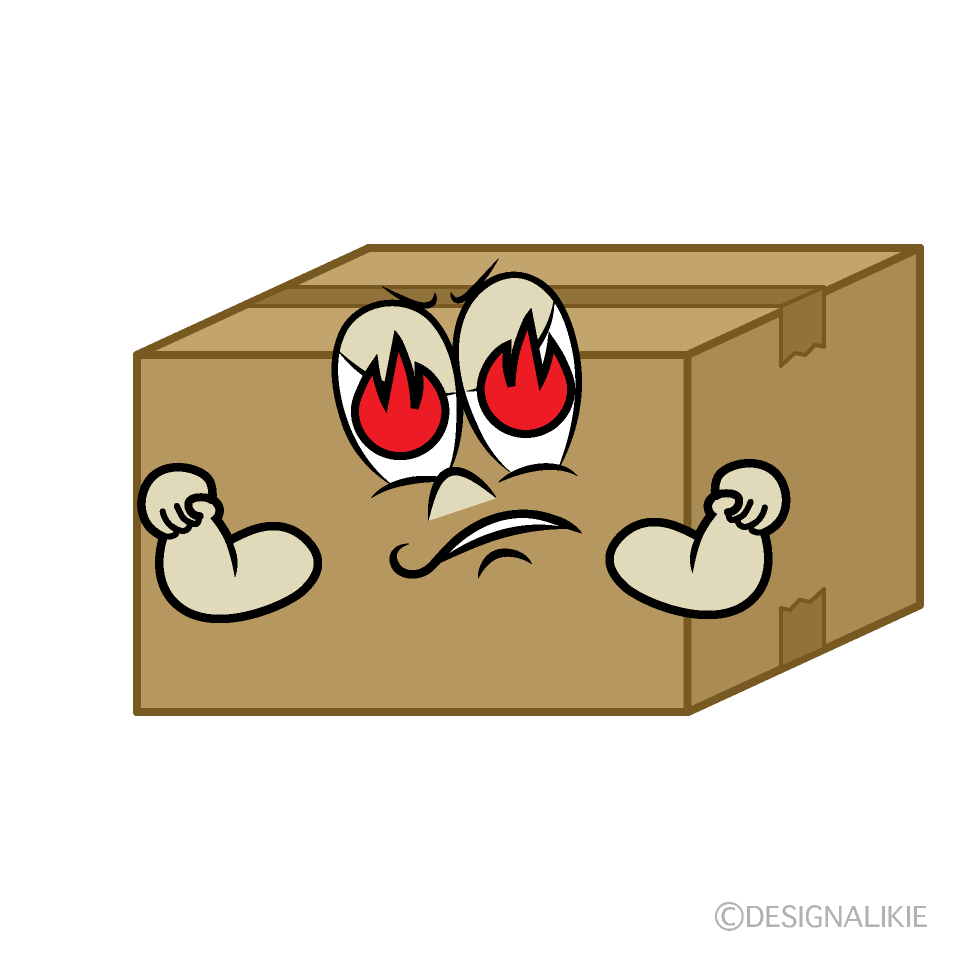 Enthusiasm Box Cartoon Character Image