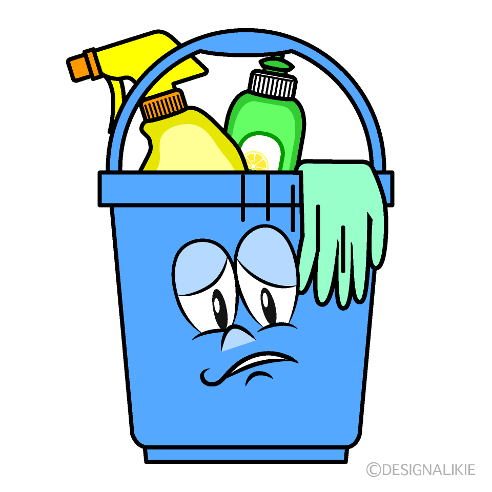 Depressed Bucket Cartoon Character Image