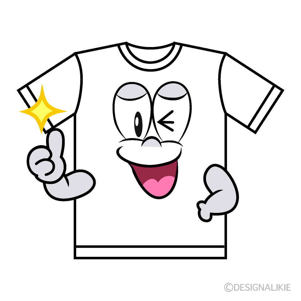 Thumbs up T-shirt Cartoon Character Image