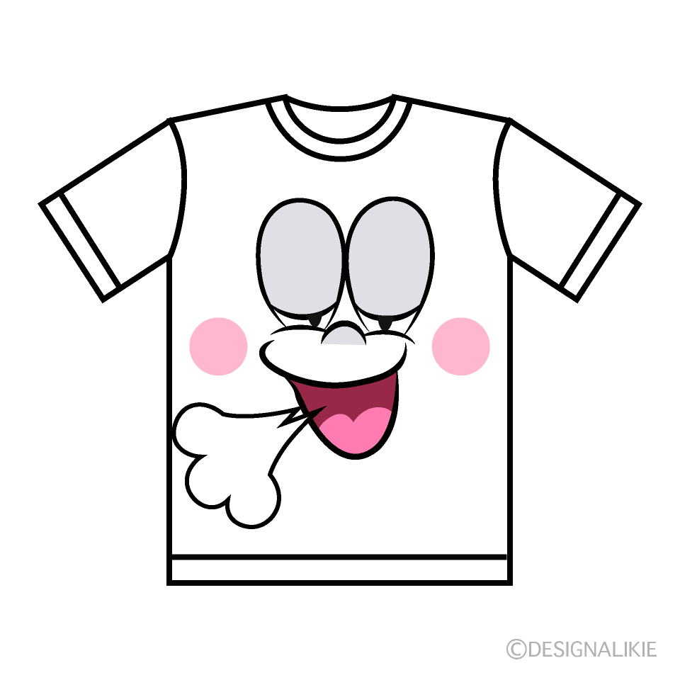 Relaxing T-shirt Cartoon Character Image