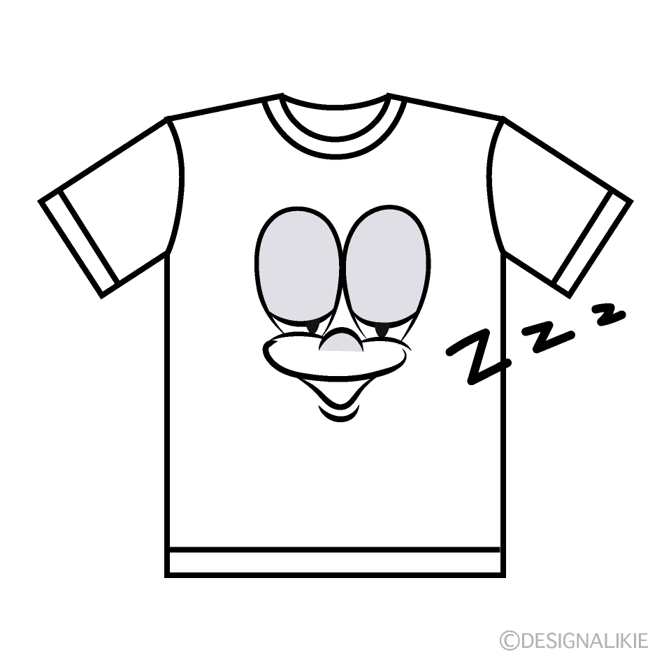 Sleeping T-shirt Cartoon Character Image