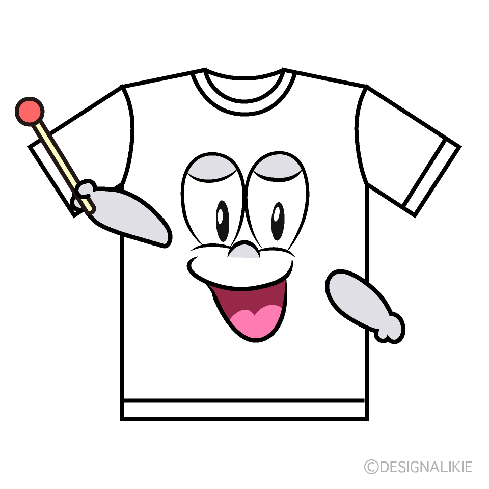 Speaking T-shirt Cartoon Character Image