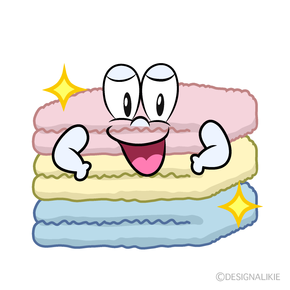 Glitter Towel Cartoon Character Image