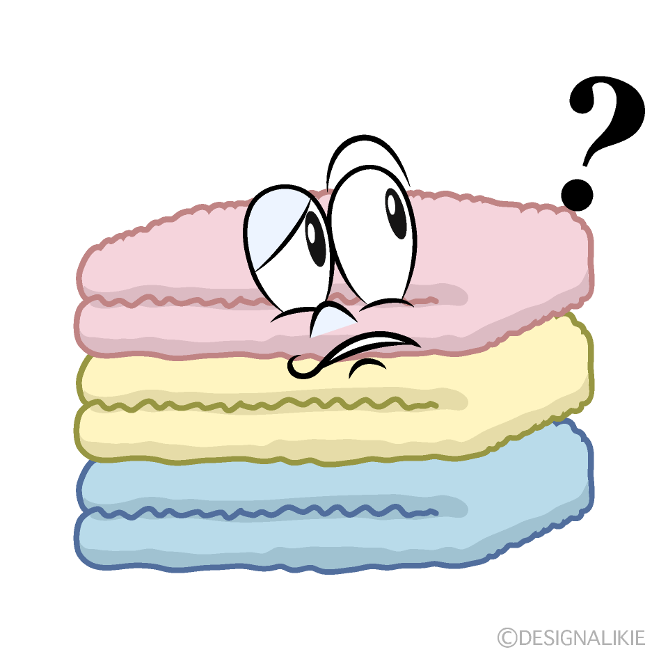 Thinking Towel Cartoon Character Image