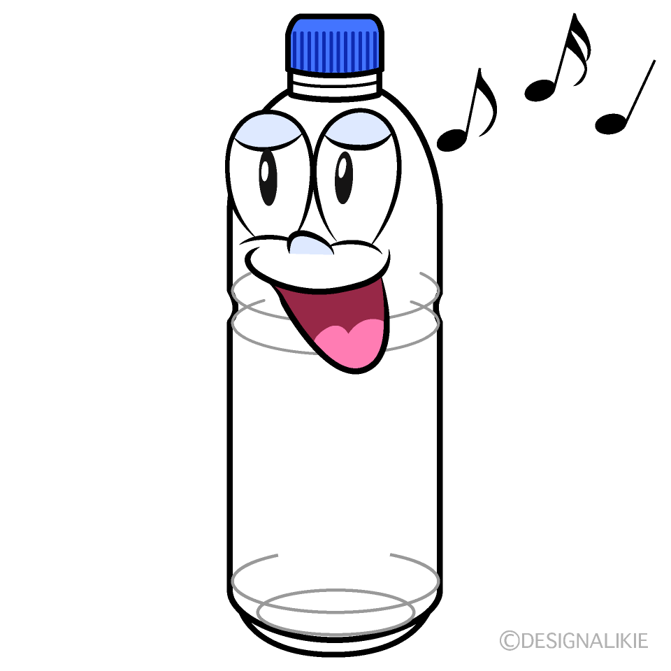 Singing Plastic Bottle Cartoon Character Image