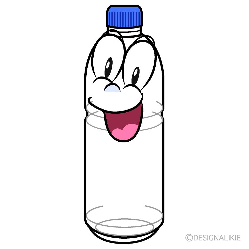 Surprising Plastic Bottle Cartoon Character Image