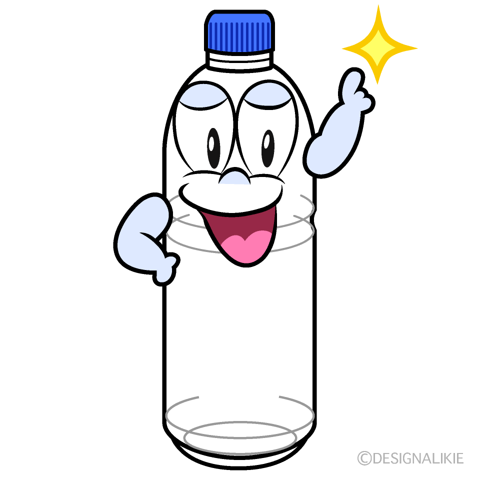 Posing Plastic Bottle Cartoon Character Image