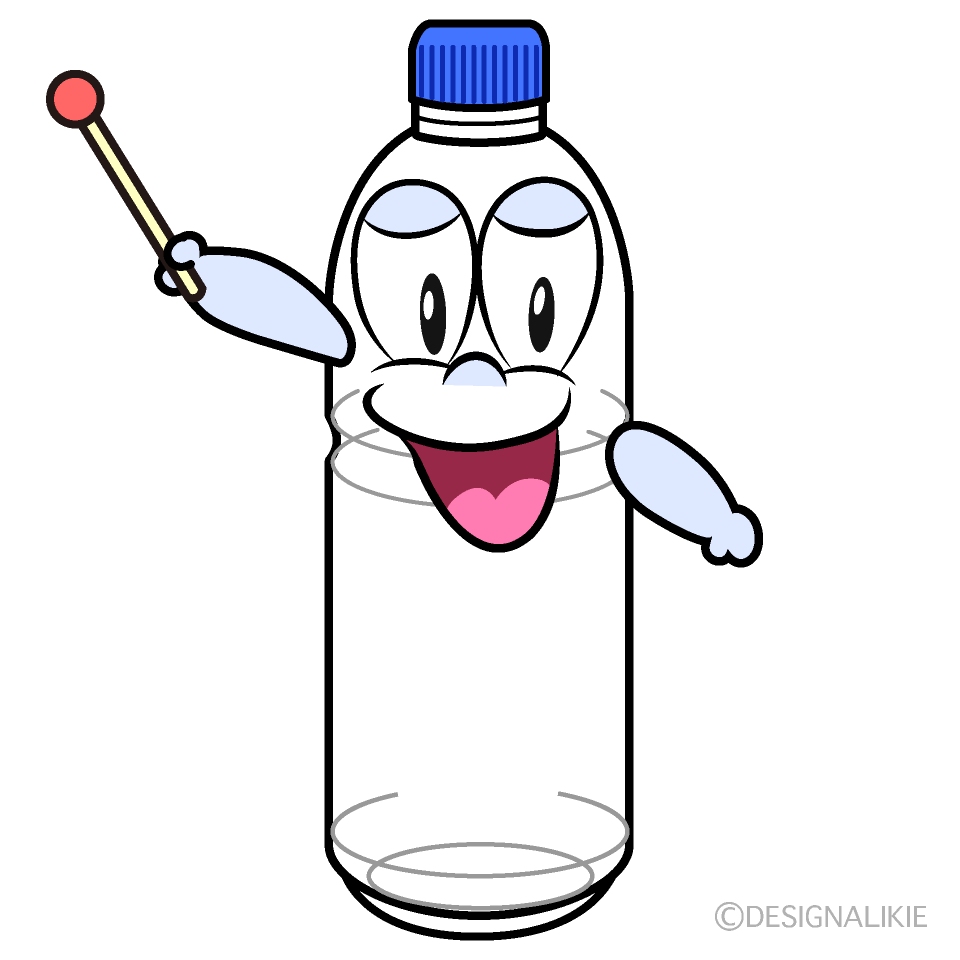 Speaking Plastic Bottle Cartoon Character Image