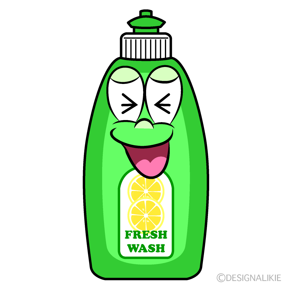 Laughing Dish Soap Cartoon Character Image