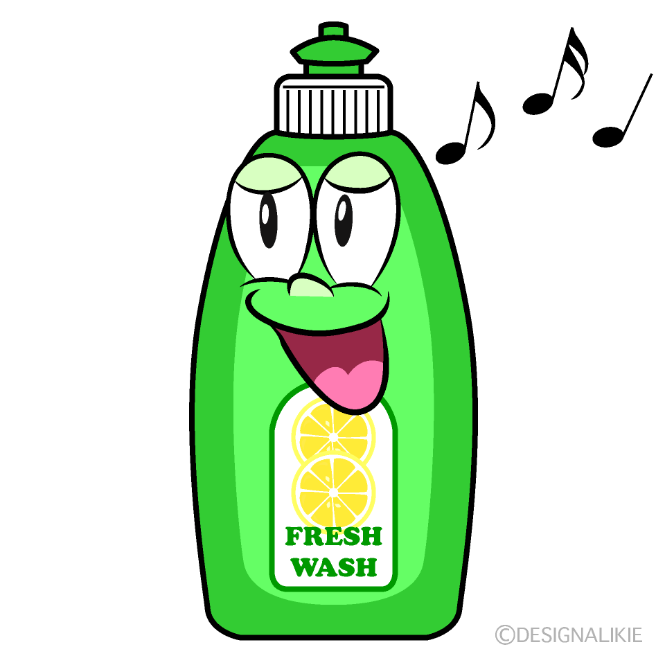 Singing Dish Soap Cartoon Character Image