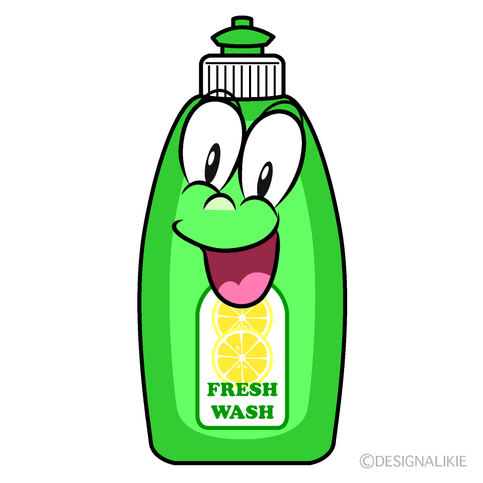 Surprising Dish Soap Cartoon Character Image