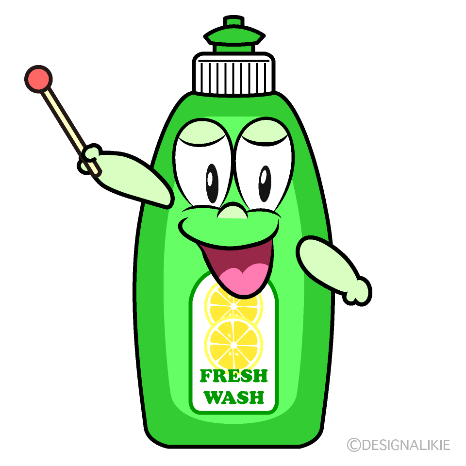 Speaking Dish Soap Cartoon Character Image