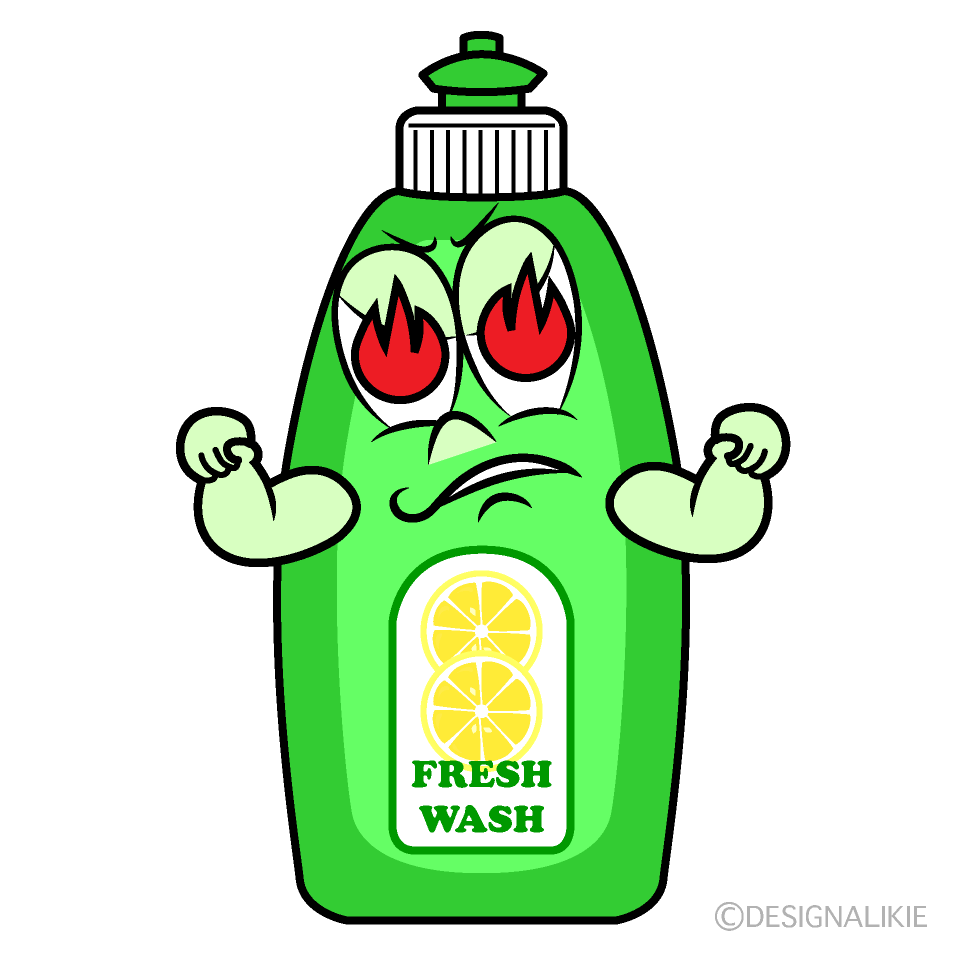 Enthusiasm Dish Soap Cartoon Character Image